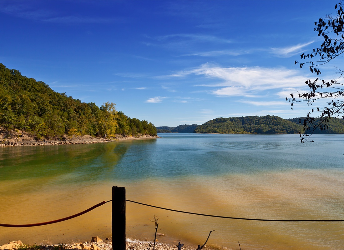Byrdstown, TN - A Shot of the Dale Hollow Lake in Tennessee